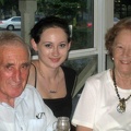 Amber with her grandparents Alistair and Rena